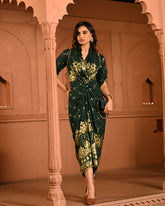 Green Ghunghroo shirtdress